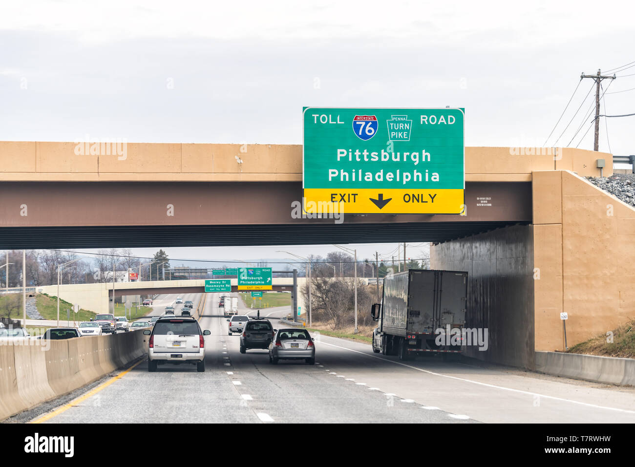 Pennsylvania turnpike sign hires stock photography and images Alamy