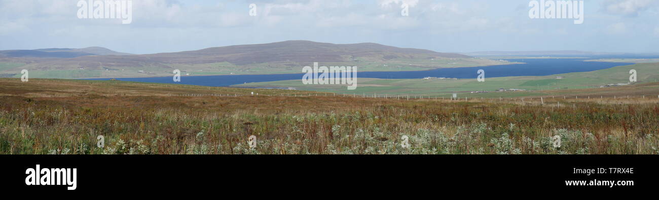 Eynhallow Sound, with Rousay in the distance, Orkney, Scotland, UK Stock Photo