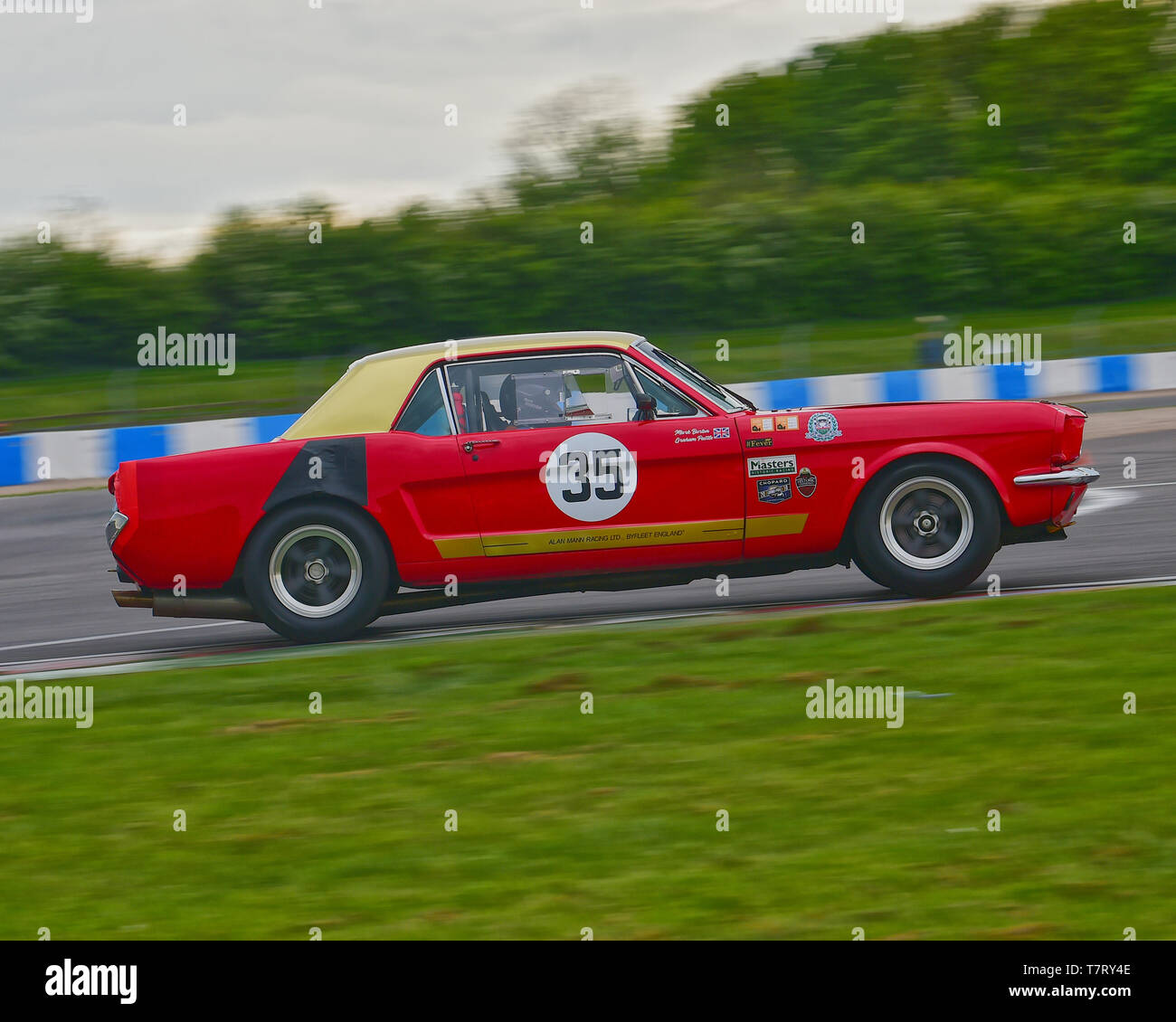 Mark Burton, Ford Mustang, HRDC Coys Trophy, Touring Cars 1958 to 1966,  Donington Historic Festival, May 2019, motor racing, motor sport,  motorsport Stock Photo - Alamy