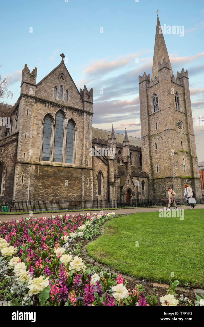 Exterior of St Patricks Cathedral in Dublin, Ireland, Republic of ...