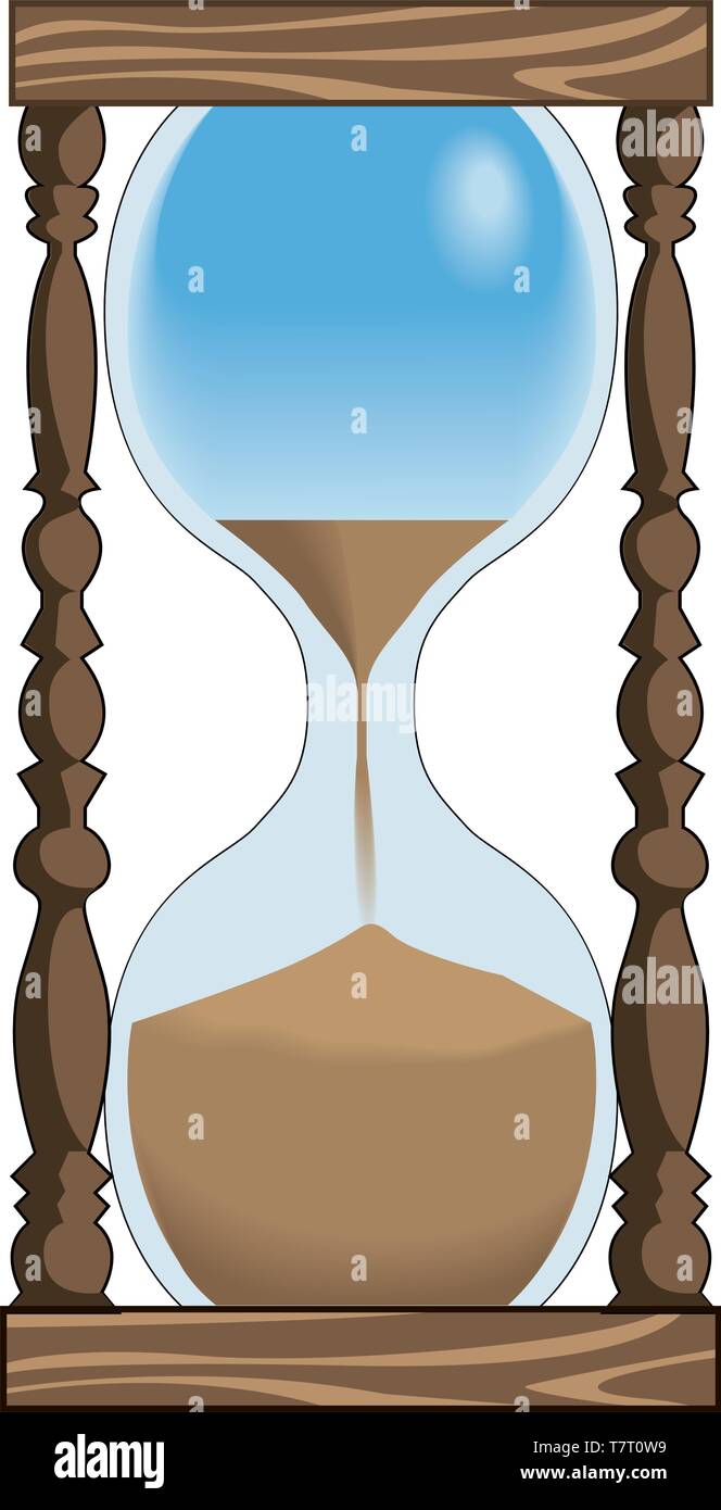 Hour Glass Vector Illustration Stock Vector