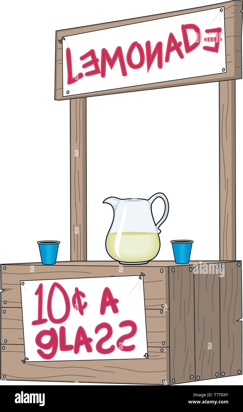 Lemonade Stand Vector Illustration Stock Vector Image & Art Alamy