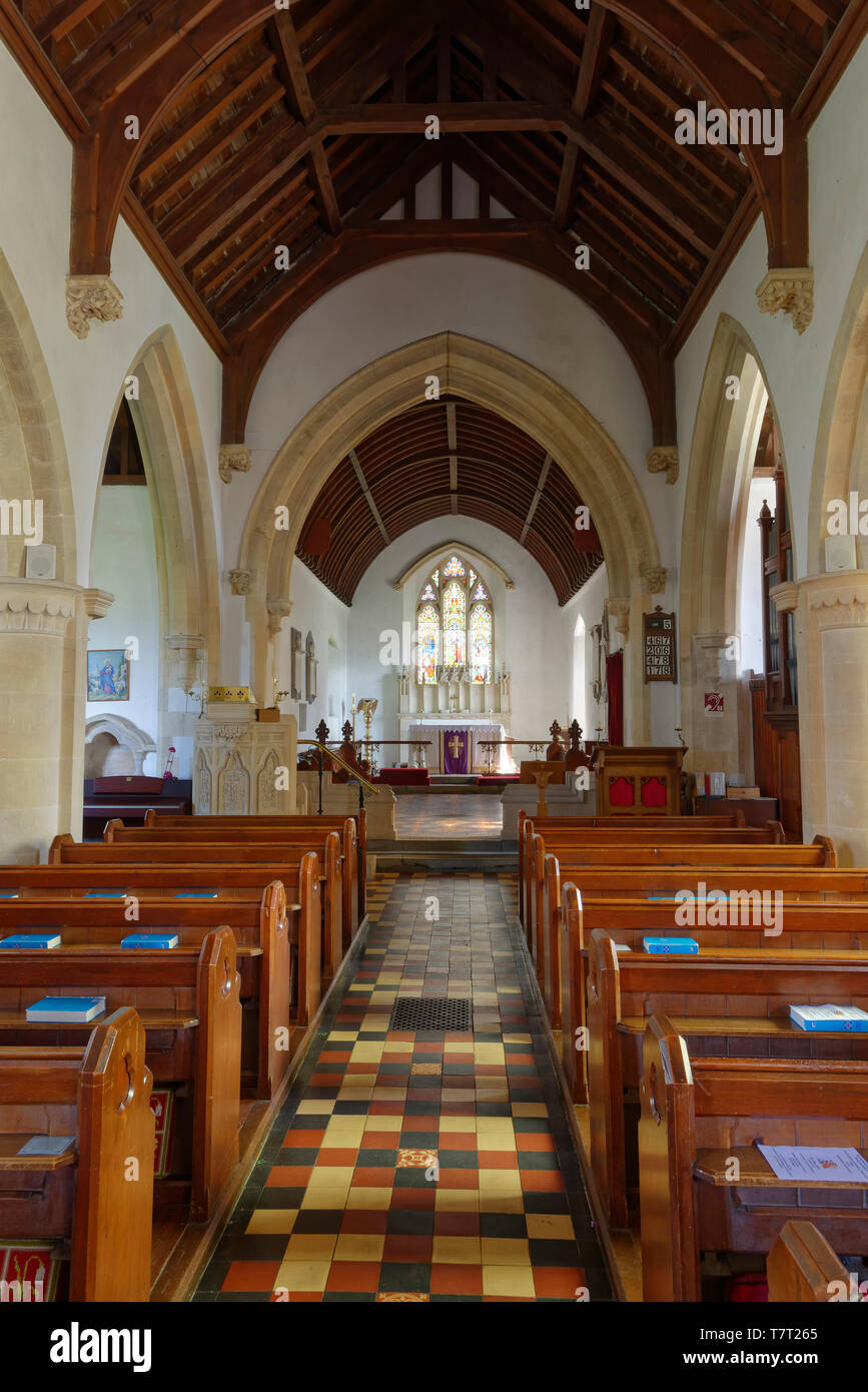 Aisle of St John the Baptist Norman Church, Old Sodbury; South ...