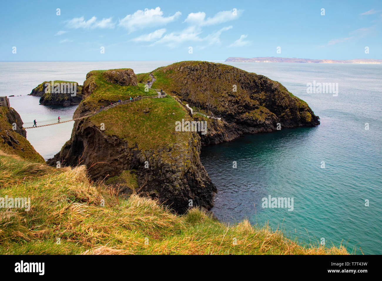 National Trust Carrick A Rede Rope Bridge In Ballintoy Northern