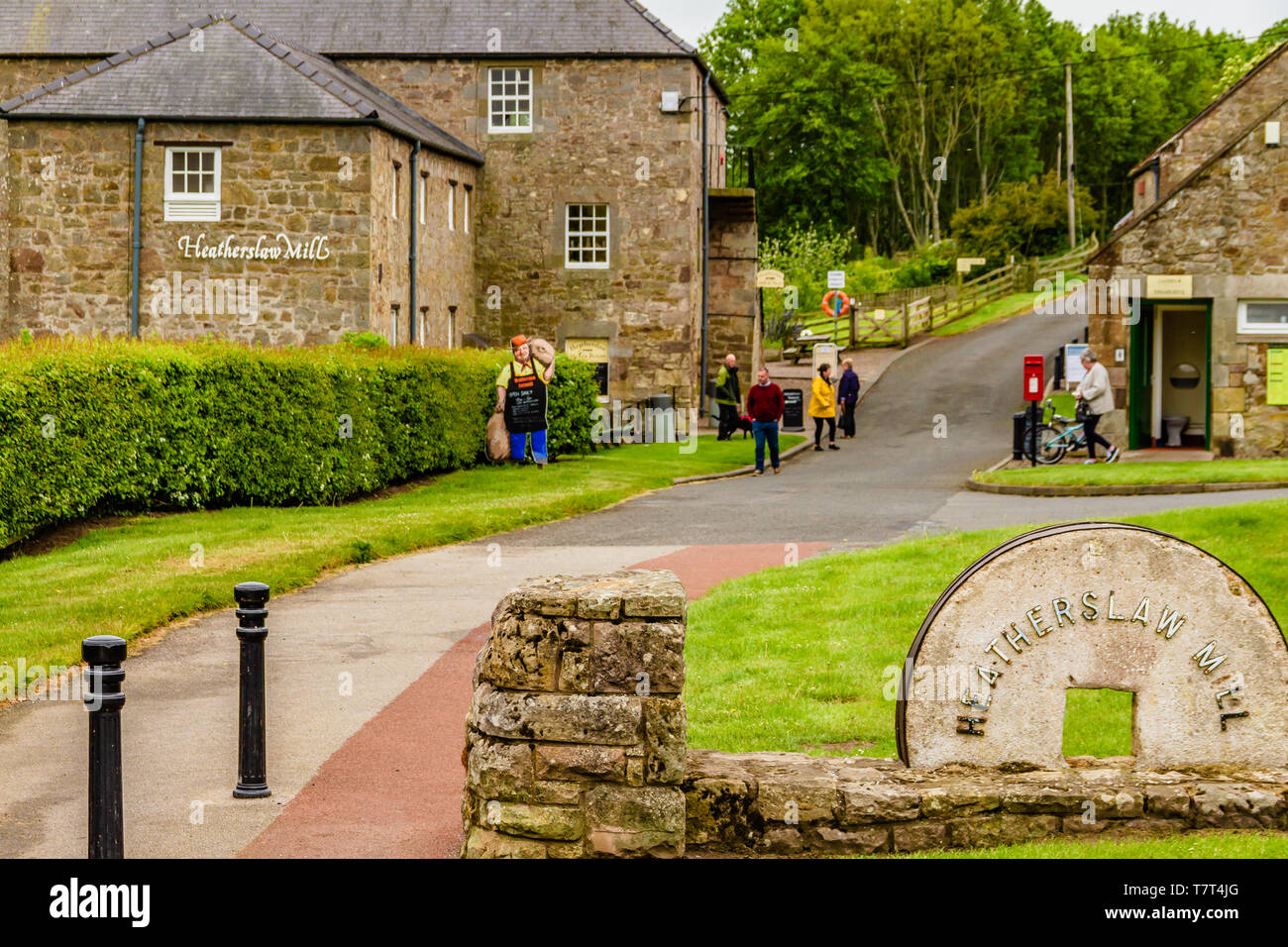 Heatherslaw Corn Mill visitor attraction, Ford & Etal, Northumberland, UK. May 2018. Stock Photo