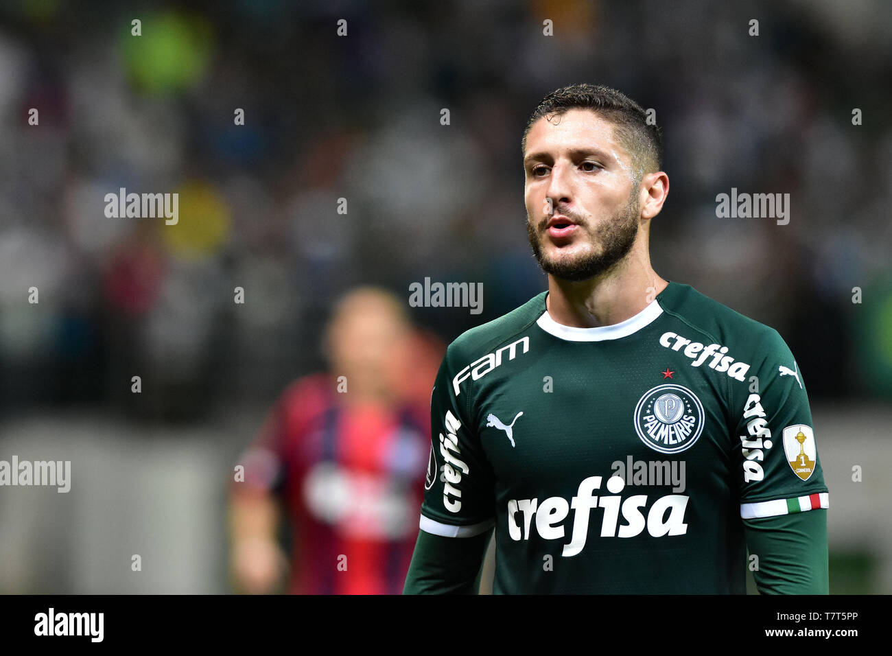 Sao Paulo, Brazil, May 08th, 2019 - PALMEIRAS(BRA)-SAN LORENZO(ARG) -   Match between Palmeiras and San Lorenzo (ARG), valid for the sixth round of Group F of the Copa Libertadores de América, held at Allianz Parque, in Pompéia, west side of Sao Paulo, on the night of Wednesday, 08. (Credit: Eduardo Carmim/Alamy Live News) Stock Photo