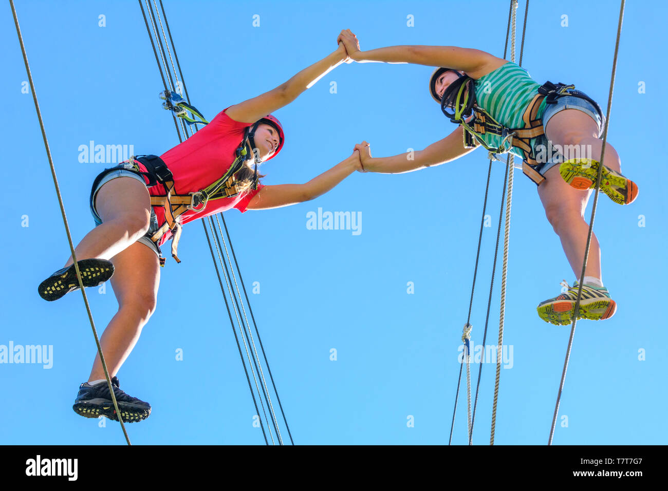 High ropes adventure course hires stock photography and images Alamy