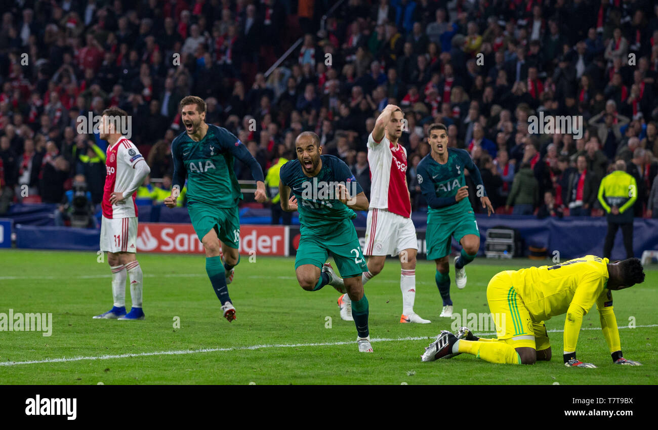 Ajax 2-3 Tottenham (3-3 on aggregate - Spurs win on away goals