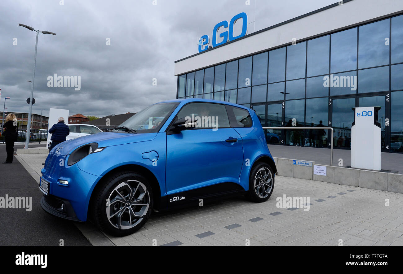 Aachen, Germany. 09th May, 2019. View of the company headquarters e.GO AG  in Aachen on Thursday, May 9, 2019, before the delivery of the first  electric vehicle e.GO. Today e.GO-AG delivers its