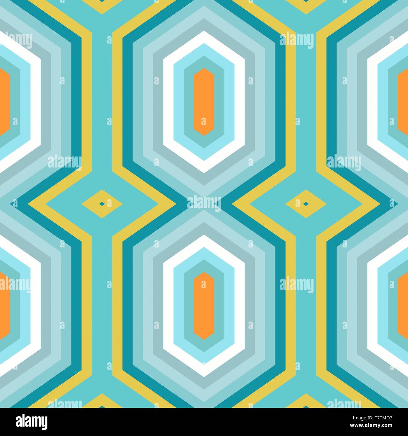 simple seamless geometric background with sky blue, pastel orange and dark  cyan colors. can be used for wallpaper, creative fashion design, wrapping p  Stock Photo - Alamy