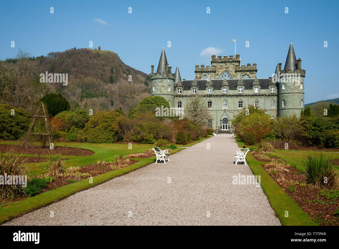 Inveraray Castle, Argyll & Bute, Scottish Highlands, Scotland Stock