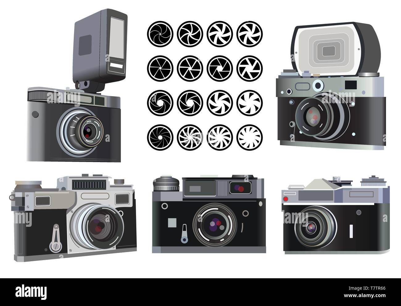 vector illustration of retro photo camera Stock Vector Image & Art Alamy