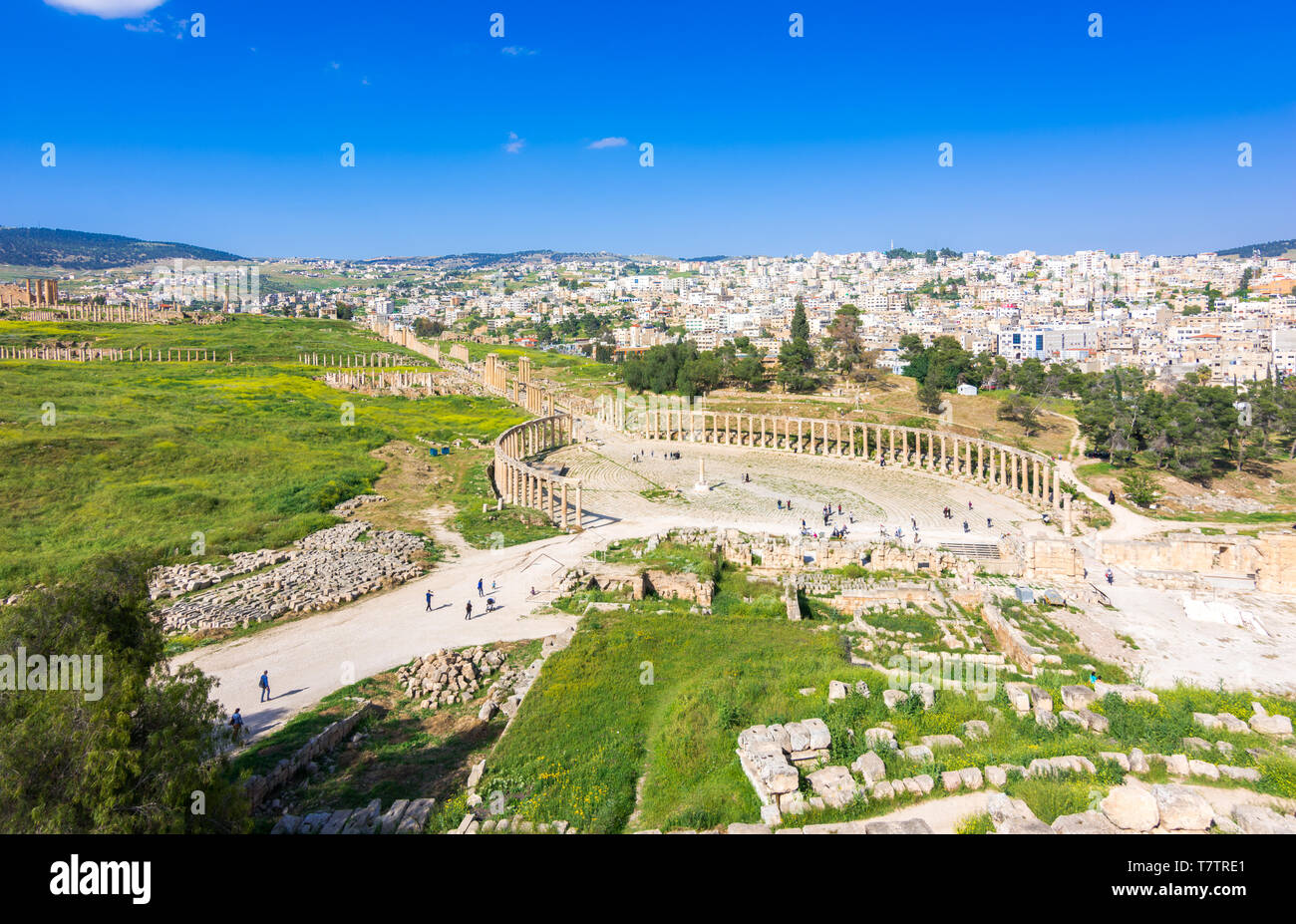 Ancient and roman ruins of Jerash (Gerasa), Jordan Stock Photo - Alamy
