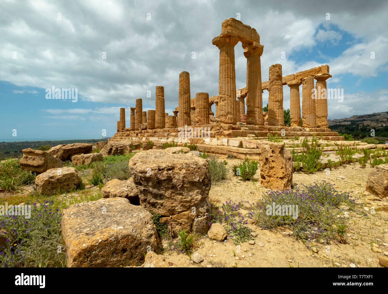 Temple of Juno, Valley of the Temples, Agrigento, Sicily, Italy Stock Photo