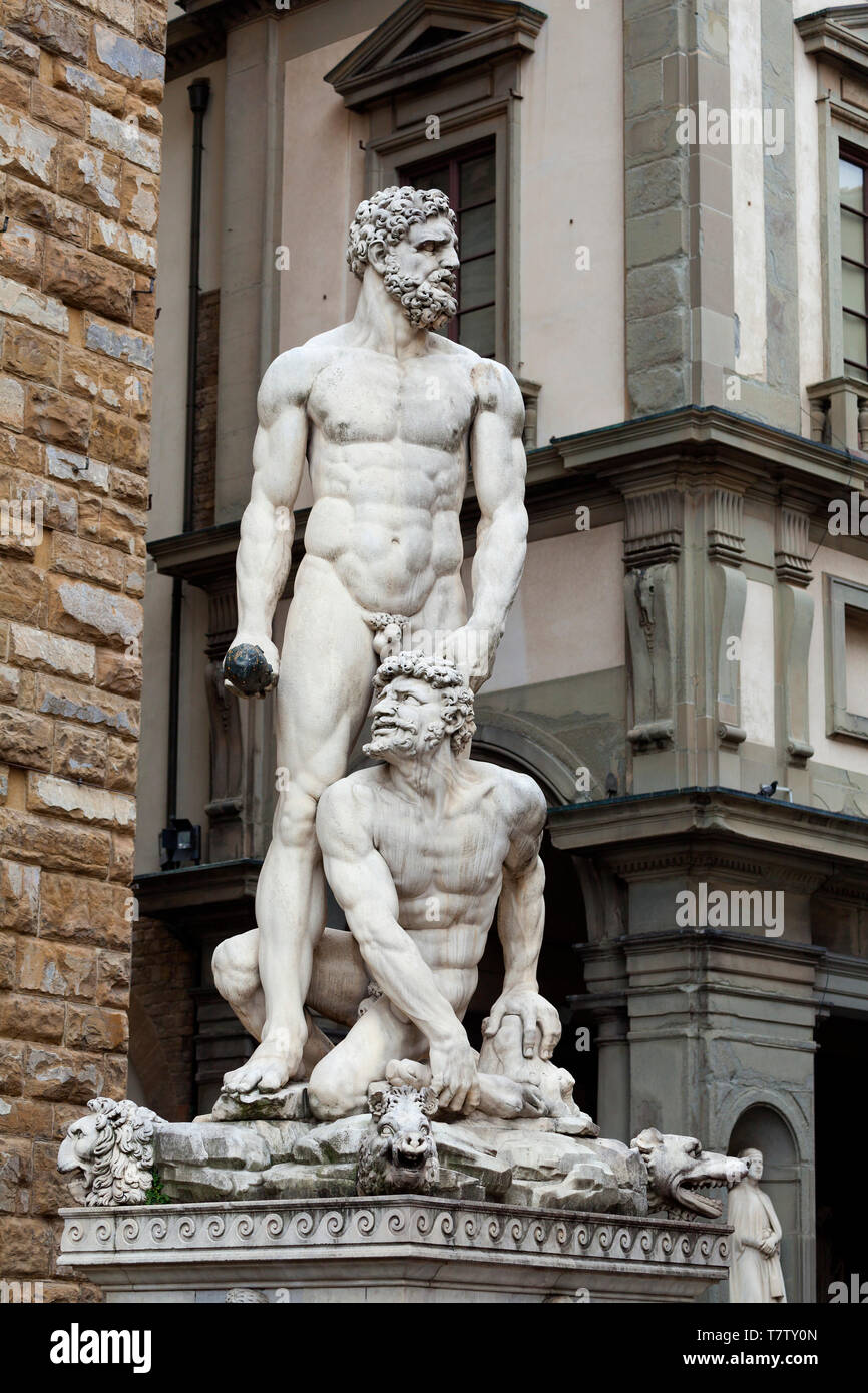 Hercules And Cacus Piazza Della Signoria Florence Stock Photo Alamy