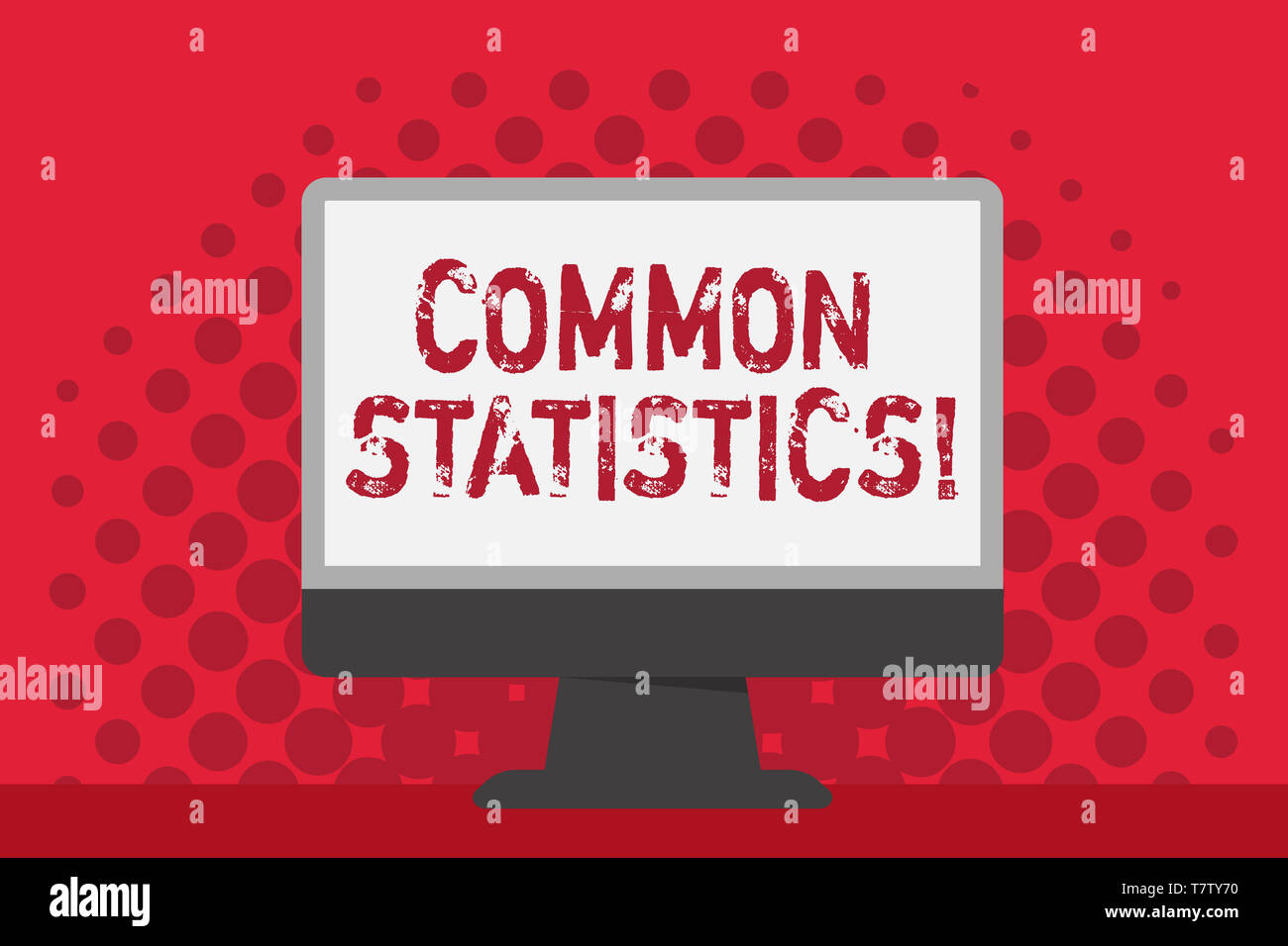 Word writing text Common Statistics. Business photo showcasing used to ...