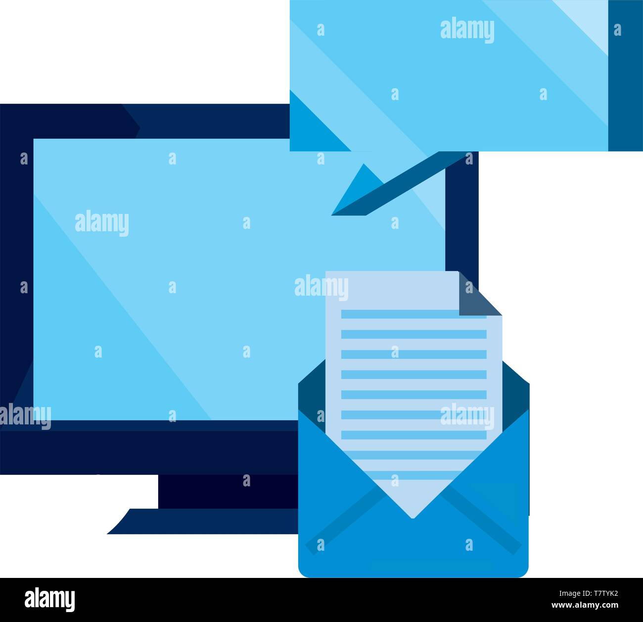 computer message email cybersecurity data protection vector ...