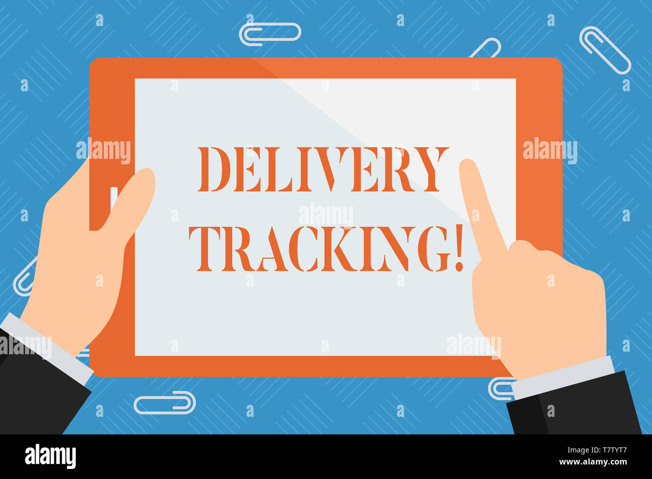 Conceptual hand writing showing Delivery Tracking. Concept meaning the