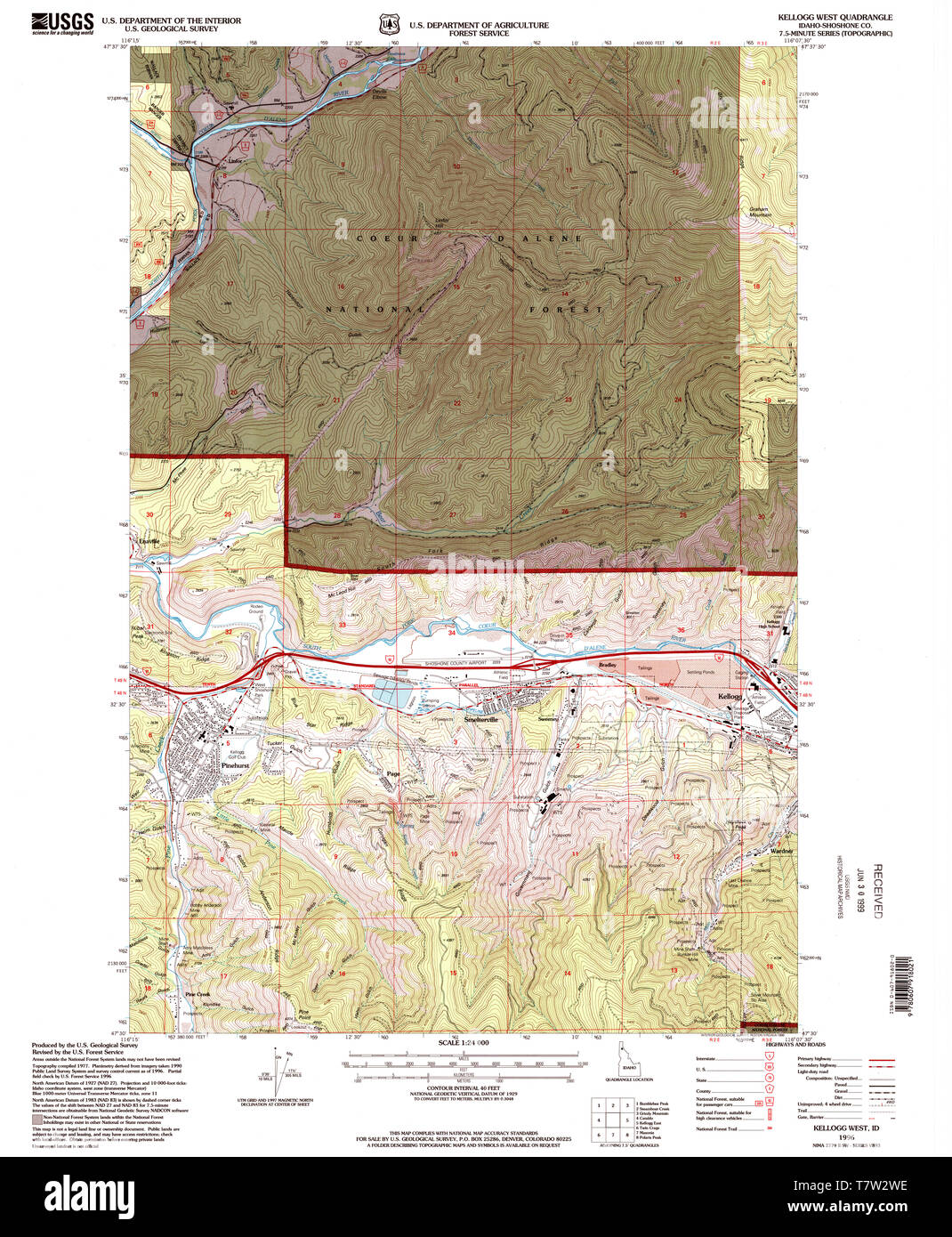 Map of kellogg hires stock photography and images Alamy