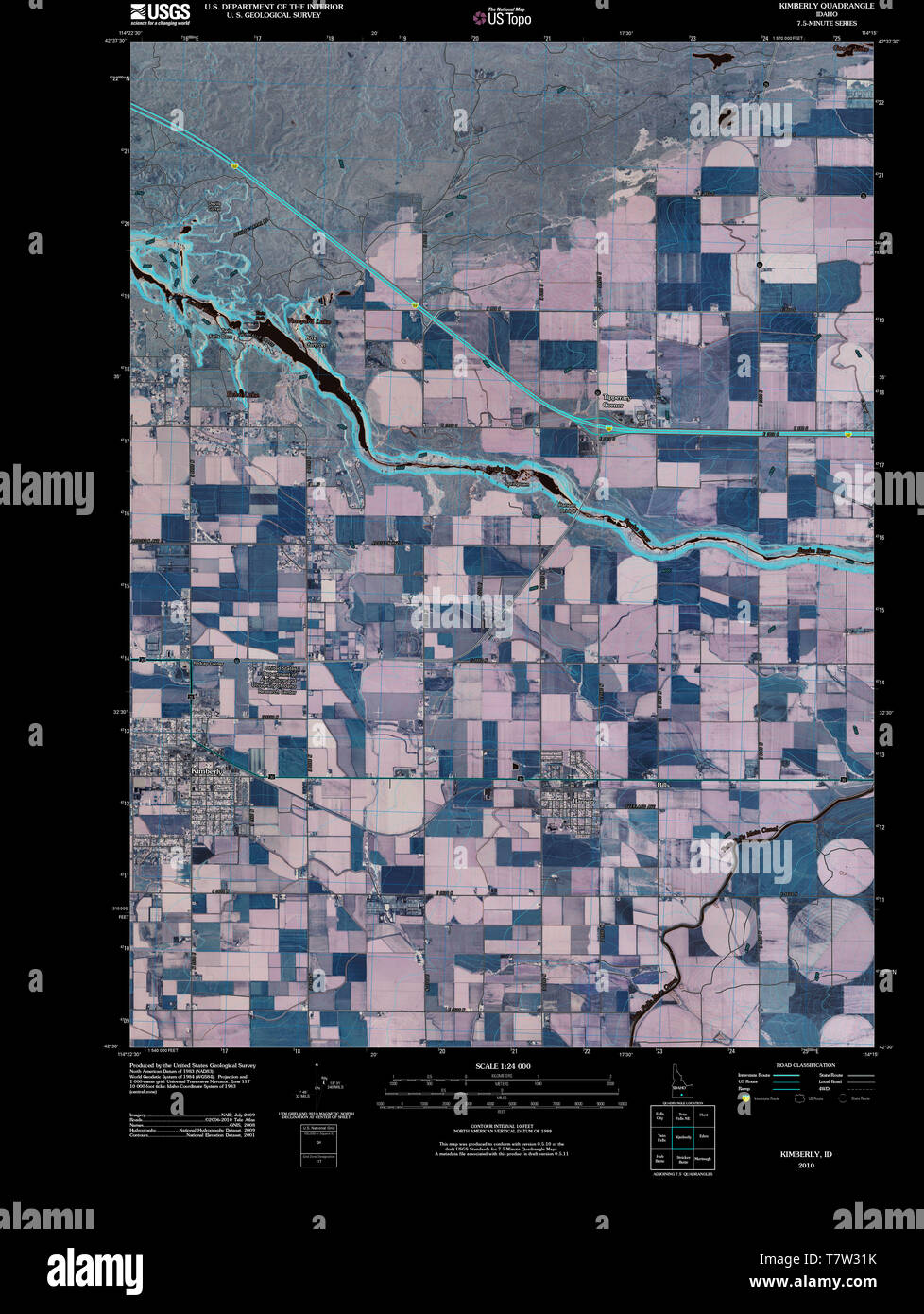 Kimberly idaho map hires stock photography and images Alamy