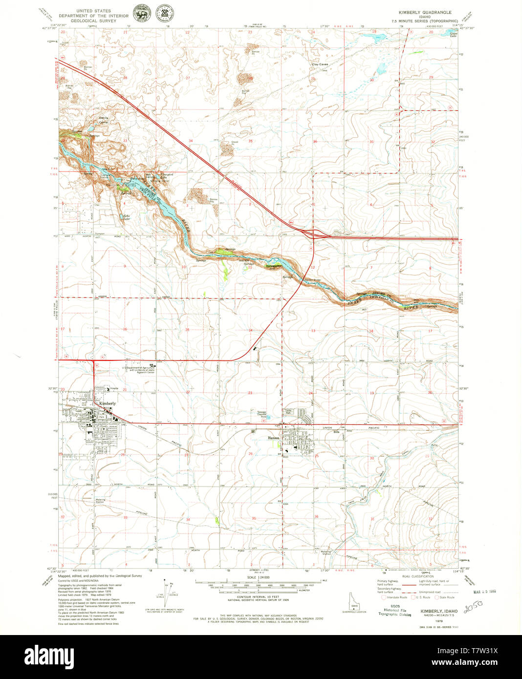 Kimberly idaho map hires stock photography and images Alamy