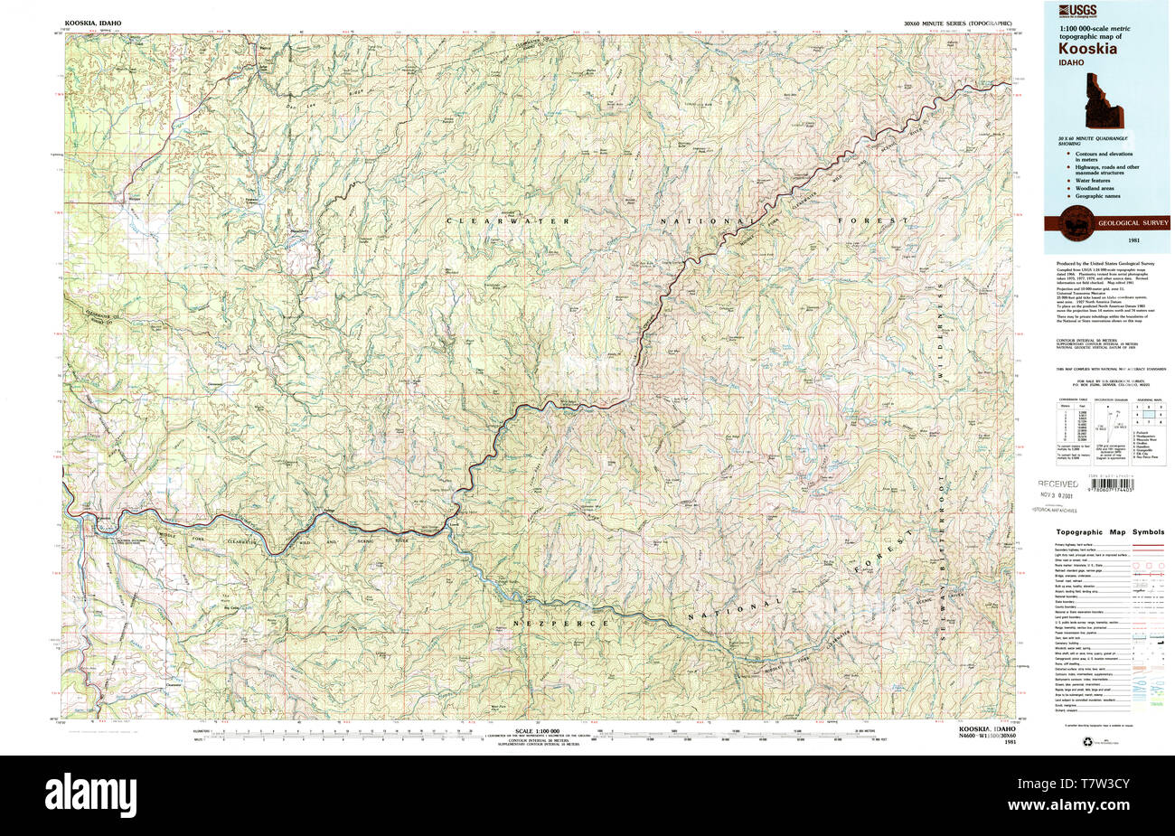Map of kooskia idaho hires stock photography and images Alamy