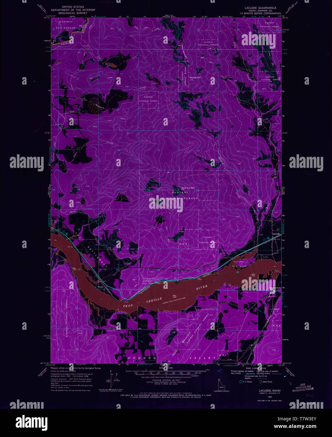 Map of laclede hires stock photography and images Alamy