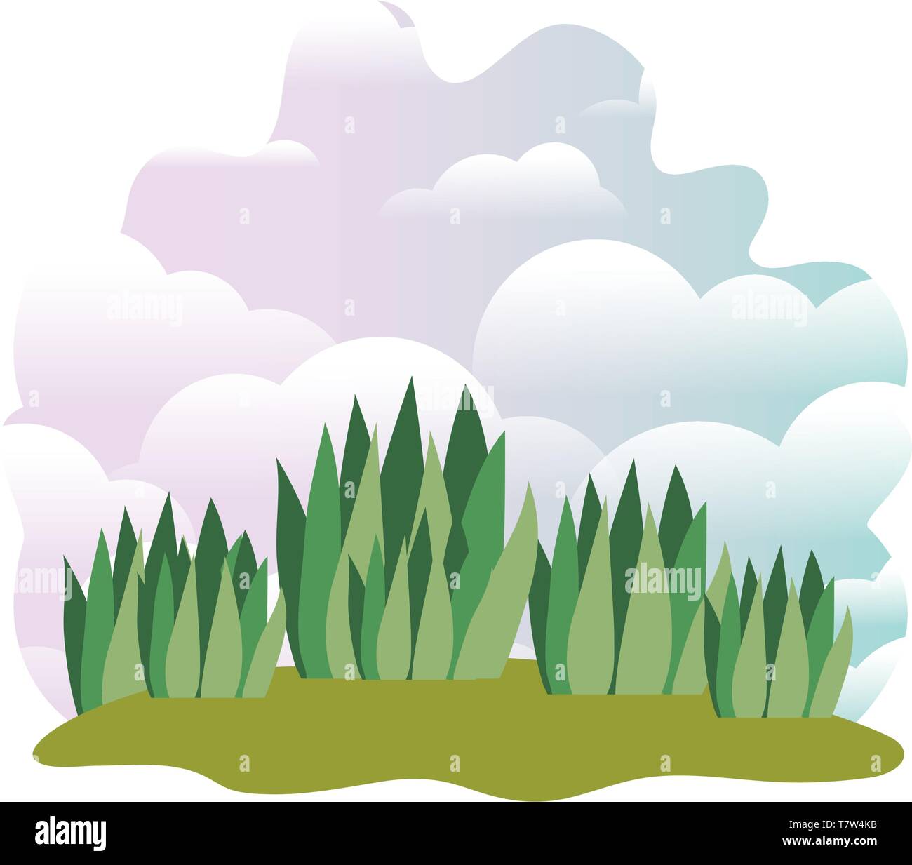 plant in landscape isolated icon Stock Vector Image & Art - Alamy