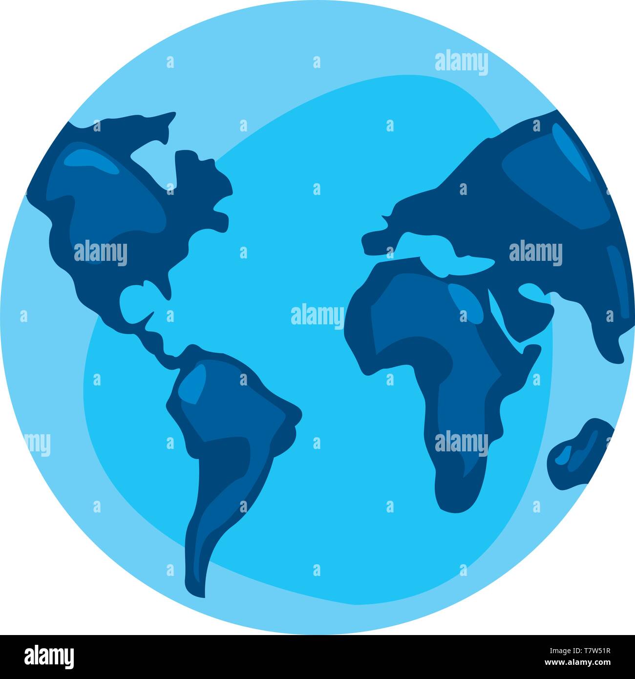 world planet earth icon on white background vector illustration Stock ...