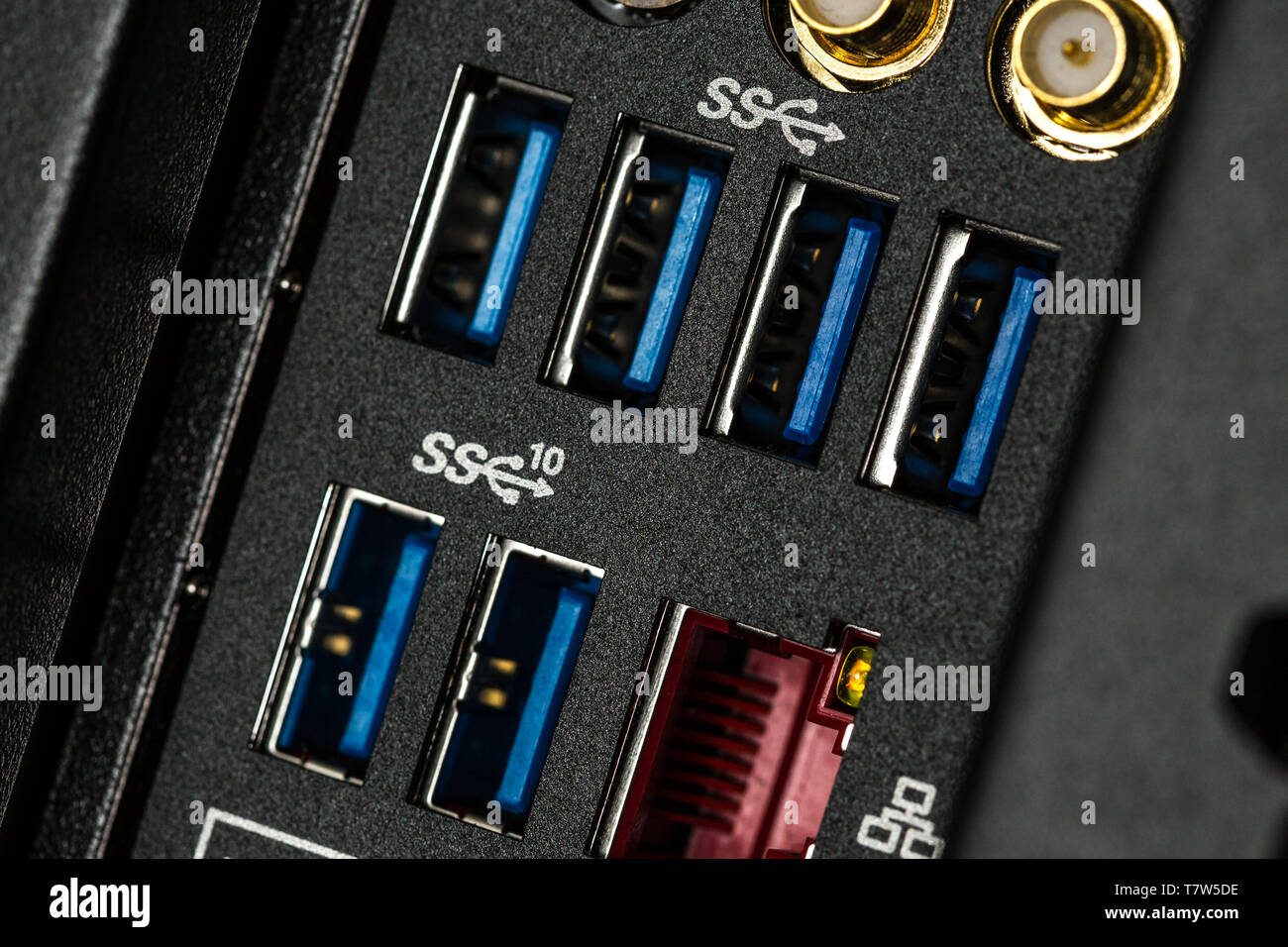 Computer Input Ports image.