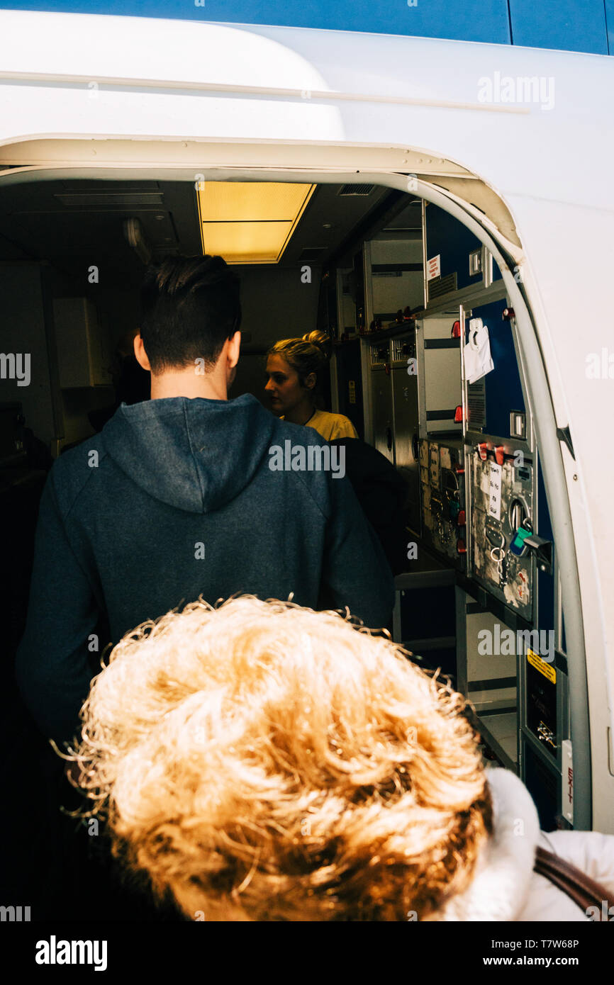 Airplane rear enter hi-res stock photography and images - Alamy