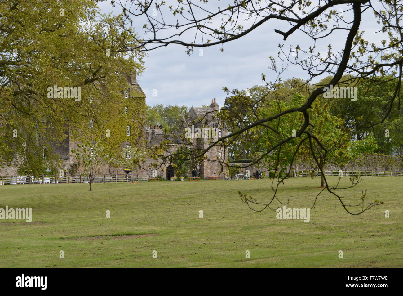 16th Century Earlshall Castle, Leuchars, Fife, Scotland, May 2019 Stock