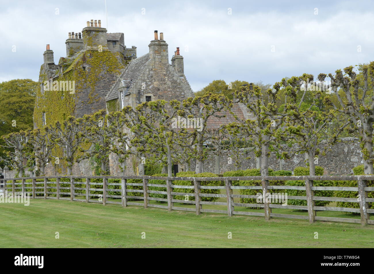 16th Century Earlshall Castle, Leuchars, Fife, Scotland, May 2019 Stock
