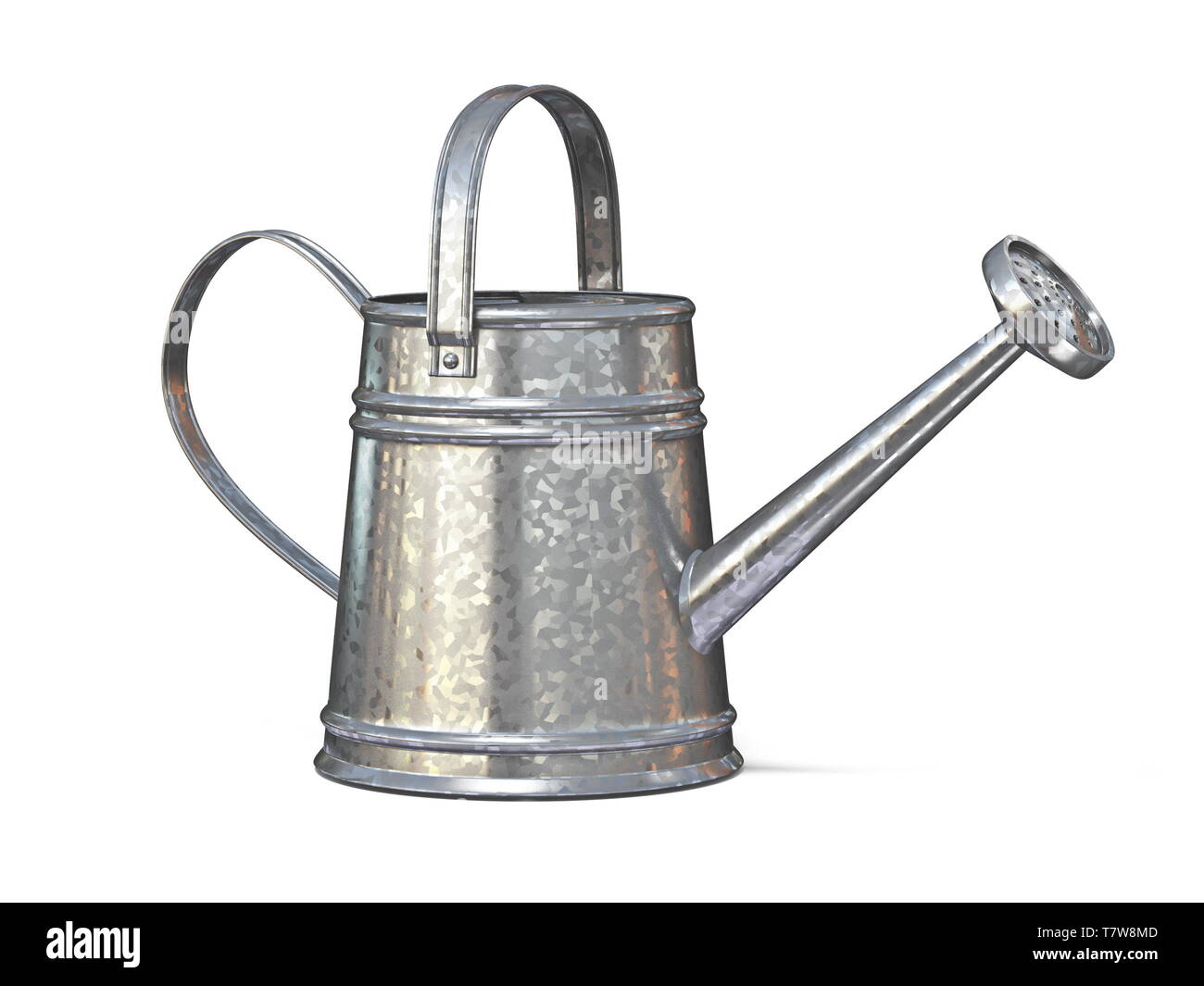 Watering Can 3D Render Illustration Isolated On White Background Stock Watering Can 3d Render Illustration Isolated On White Background T7W8MD