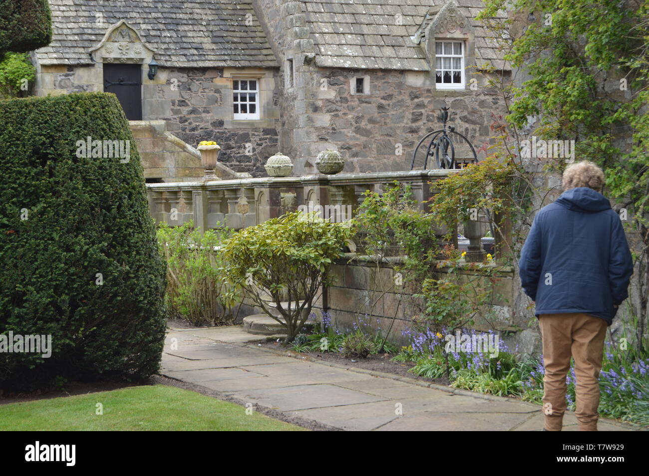 16th Century Earlshall Castle, Leuchars, Fife, Scotland, May 2019 Stock