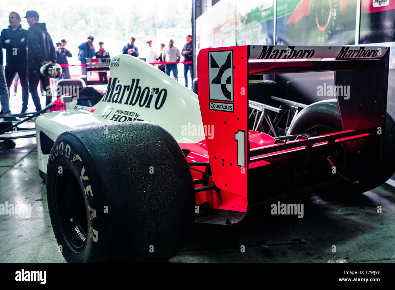 the MCLAREN MP4/5 1990 F1 that give the last title to Ayrton Senna Stock  Photo - Alamy