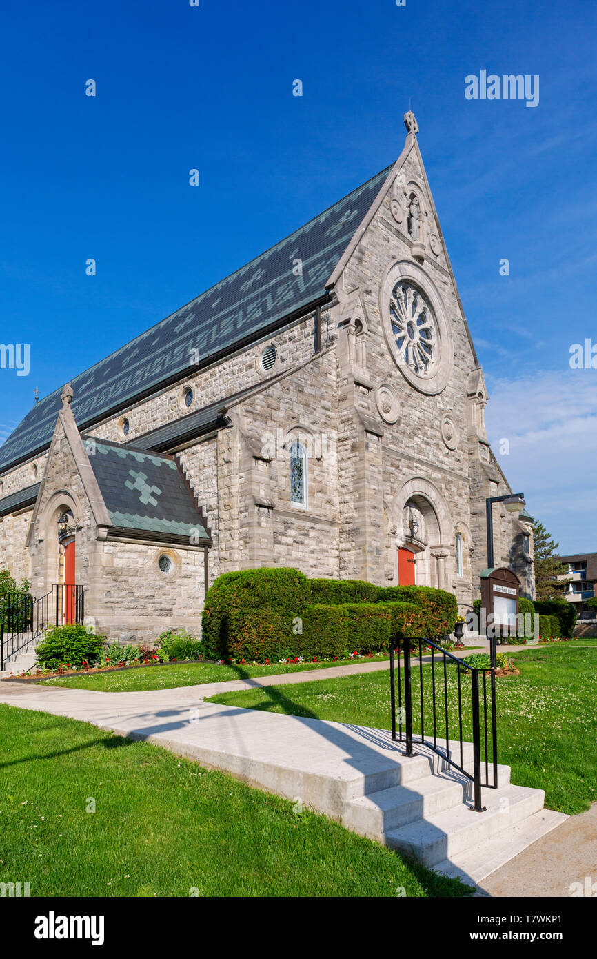 Canada, Province of Ontario, Gananoque, St. John's Roman Catholic Church Stock Photo