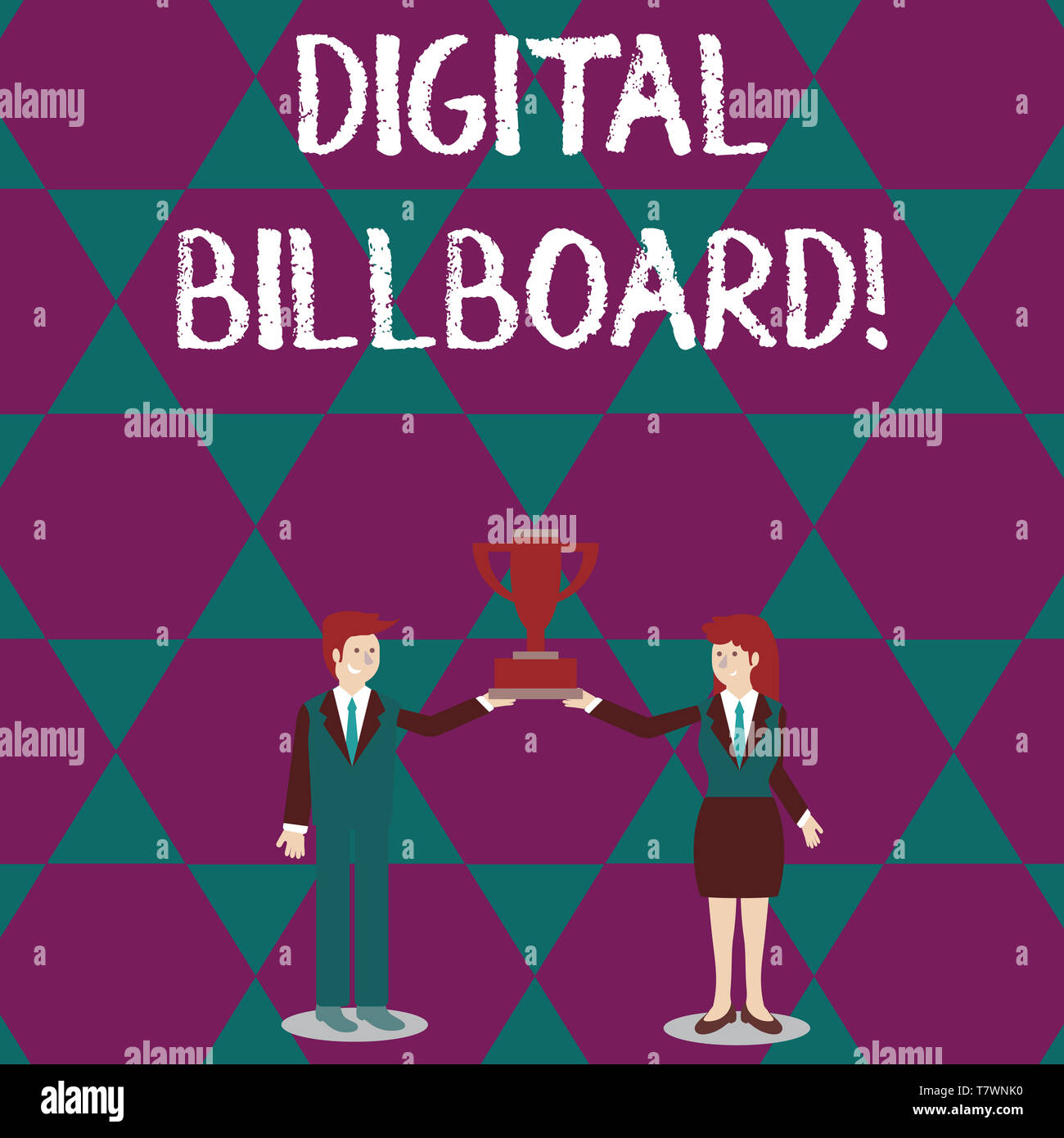 Text sign showing Digital Billboard. Business photo text billboard that