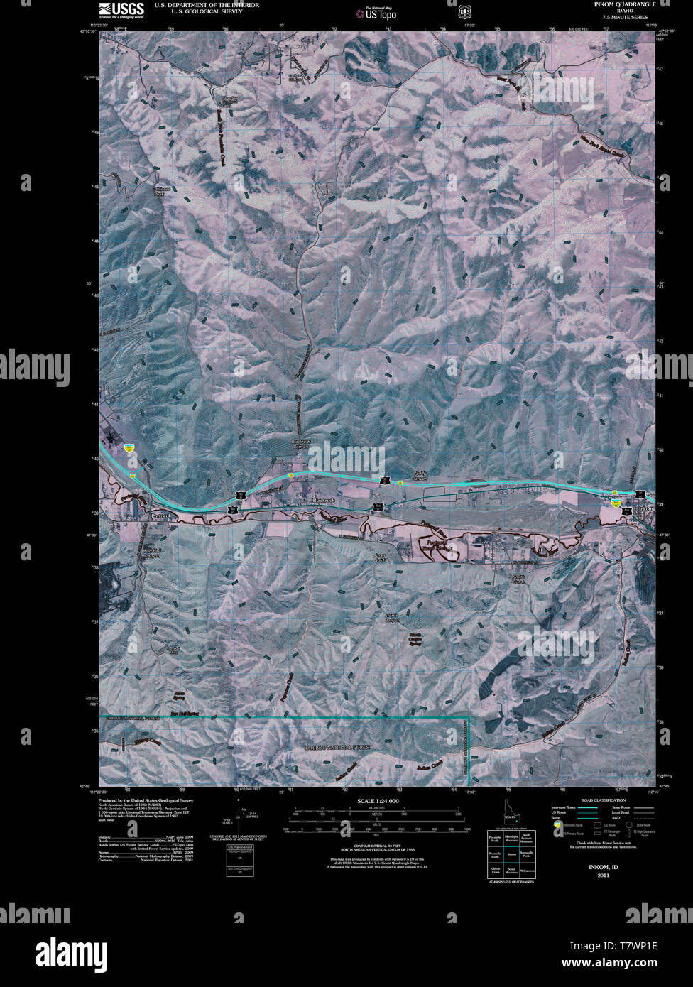 Map of inkom idaho hires stock photography and images Alamy
