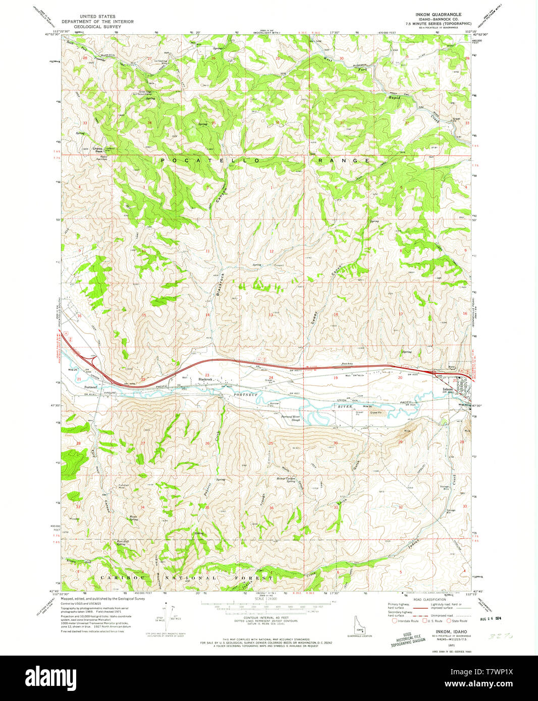 Map of inkom idaho hires stock photography and images Alamy