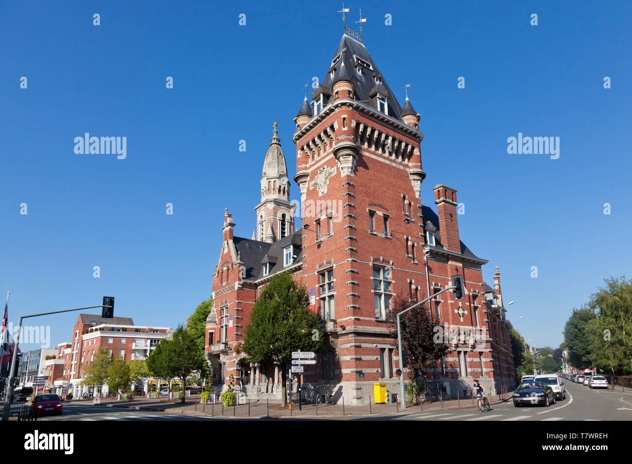 France, Nord, La Madeleine, City Hall Stock Photo Alamy
