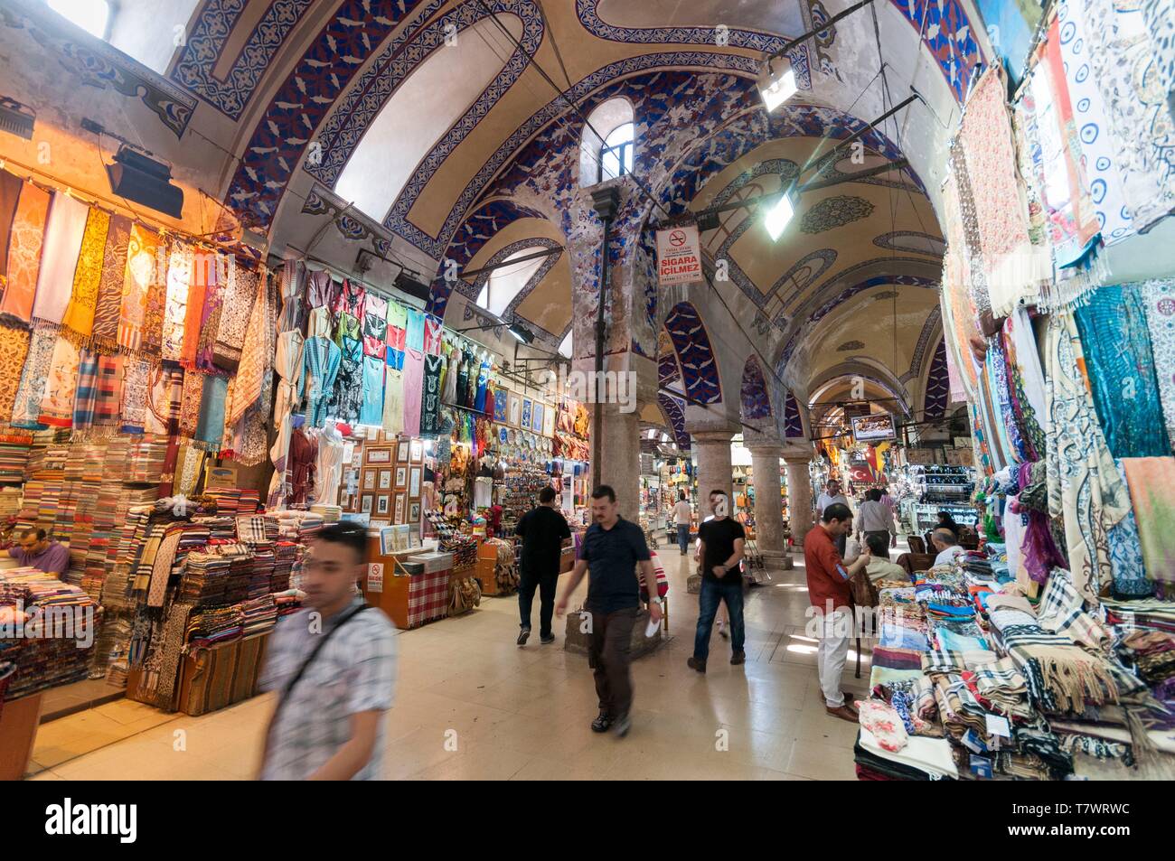 Turkey Istanbul Historical Centre Listed As World Heritage By Unesco Sultanahmet District Grand Bazaar Or Kapali Carsi Stock Photo Alamy