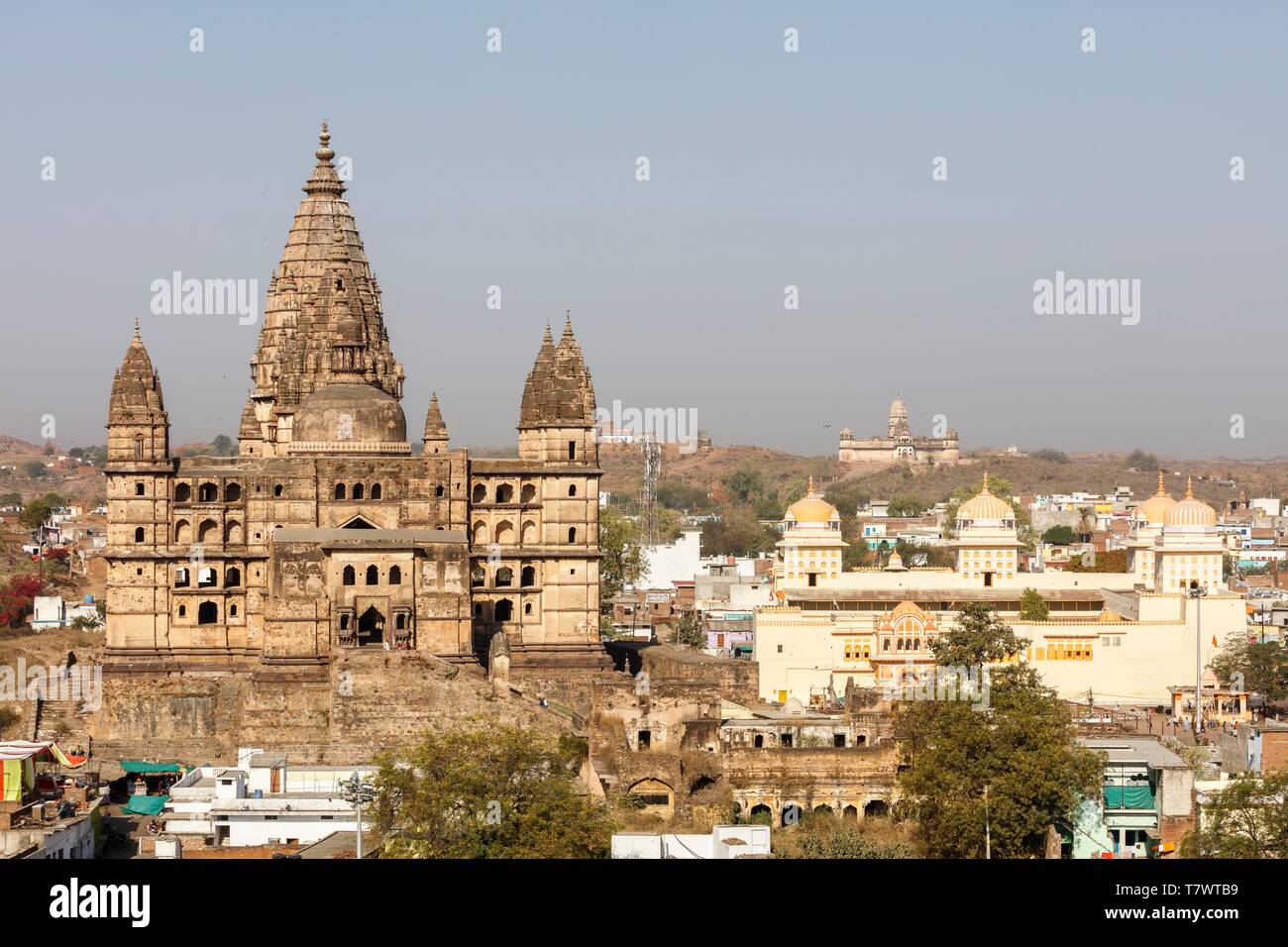 Chaturbhuj Temple, Orchha, India Stock Photo - Alamy