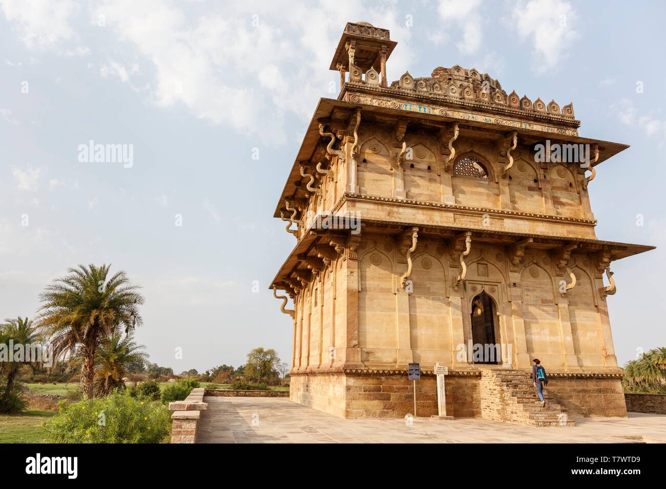 India, Madhya Pradesh, Chanderi, Shahjadi Ka Roza tomb Stock Photo