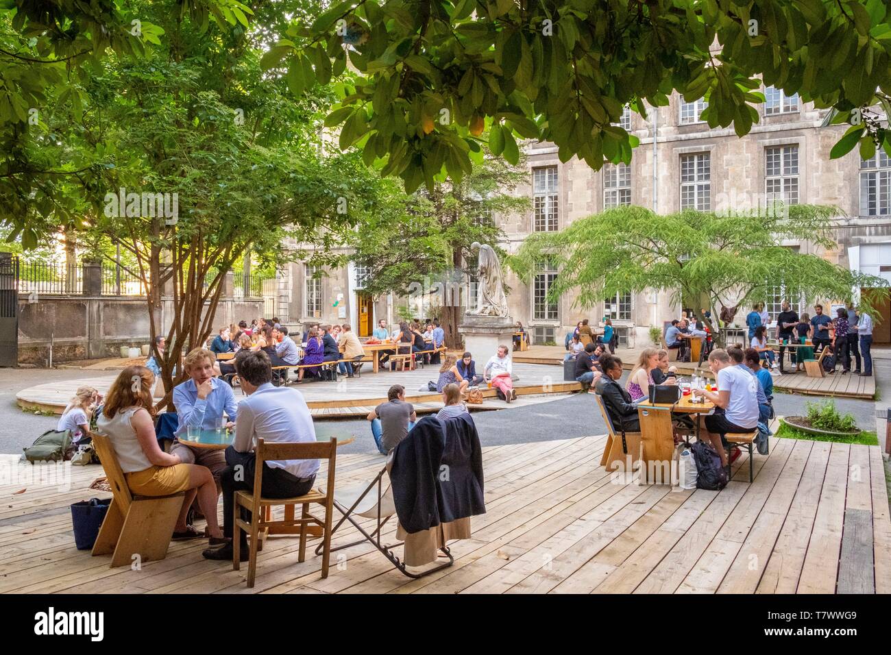 France Paris Les Grands Voisins Is Since 2015 The Transition Project From The Former Saint Vincent De Paul Hospital To The Future District That Will Take Place In 2031 Stock Photo Alamy alamy