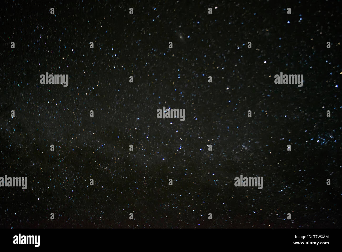 Mysterious starry sky, Milky Way at night. Stock Photo