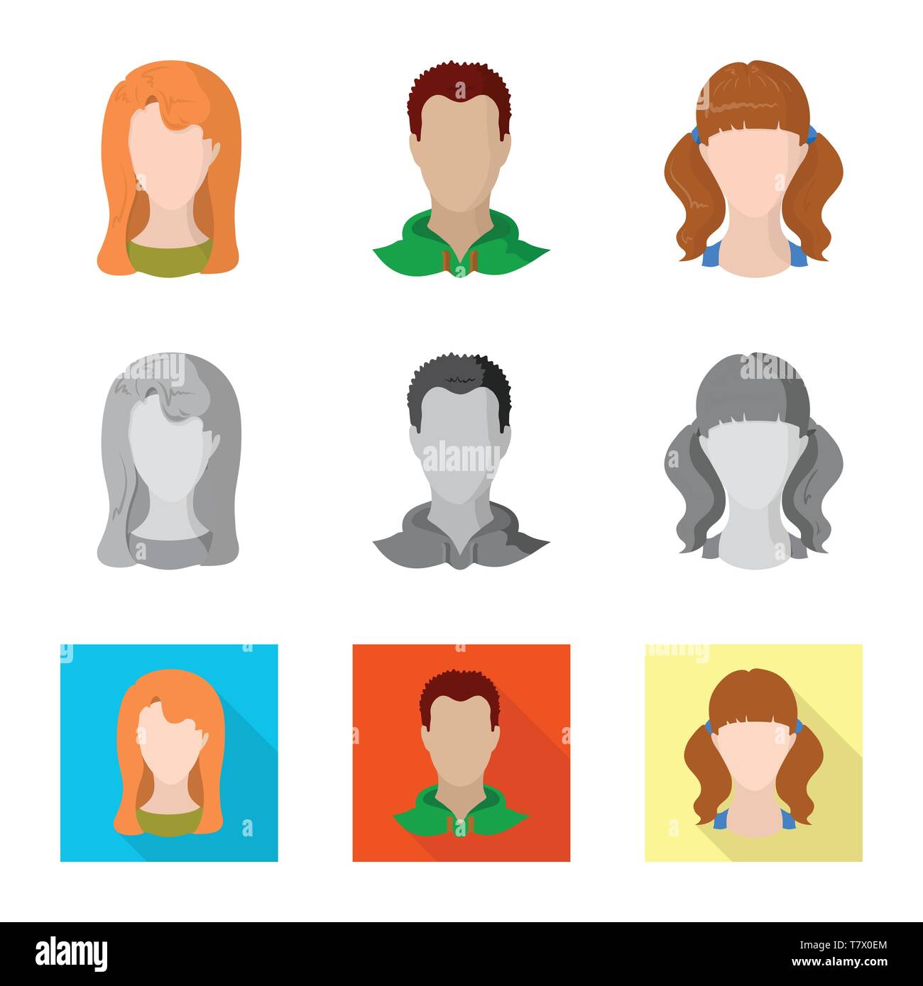 Vector illustration of professional and photo sign. Collection of ...
