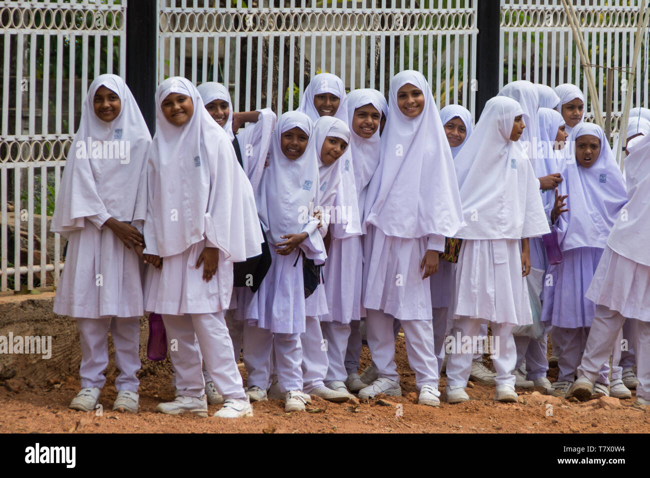Muslim school girl hi-res stock photography and images