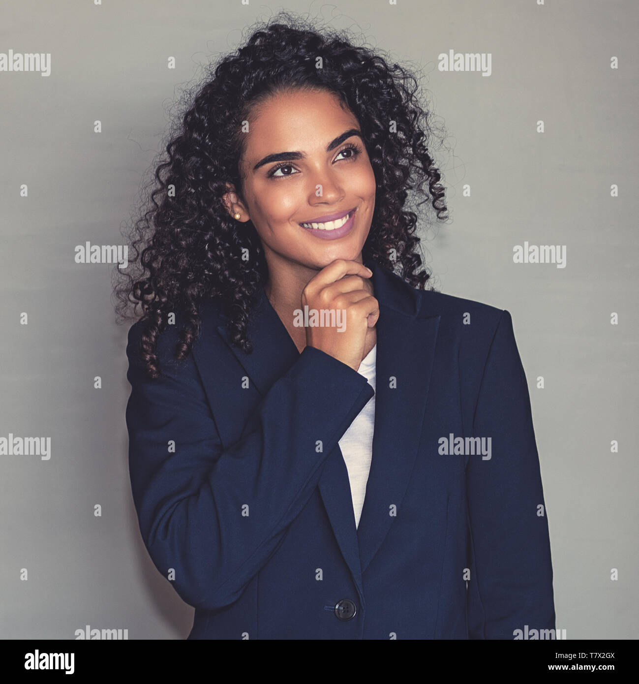 Serious spanish woman portrait hi-res stock photography and images - Alamy