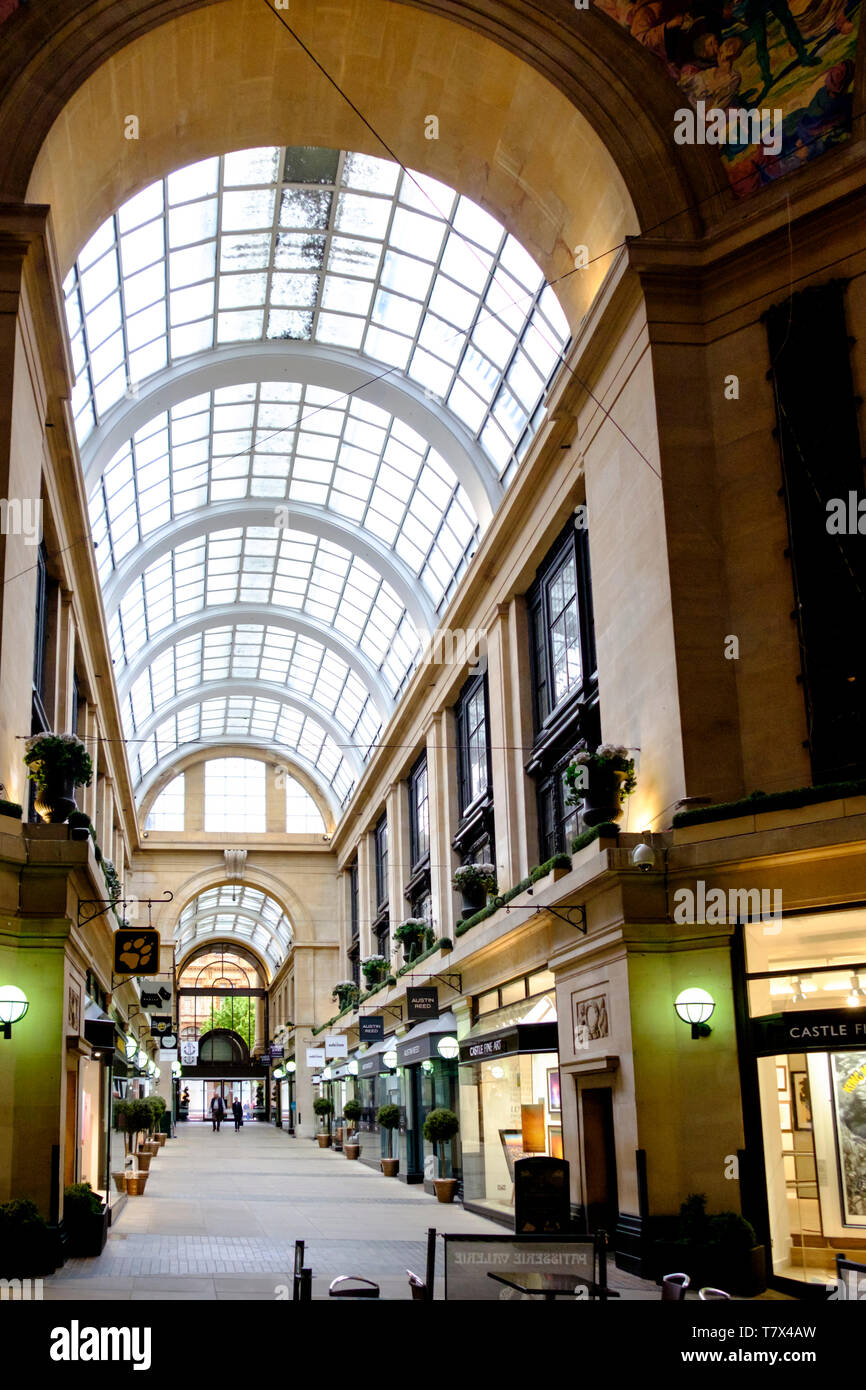 Around the city of Nottingham Nottinghamshire UK The Exchange Arcade Stock Photo